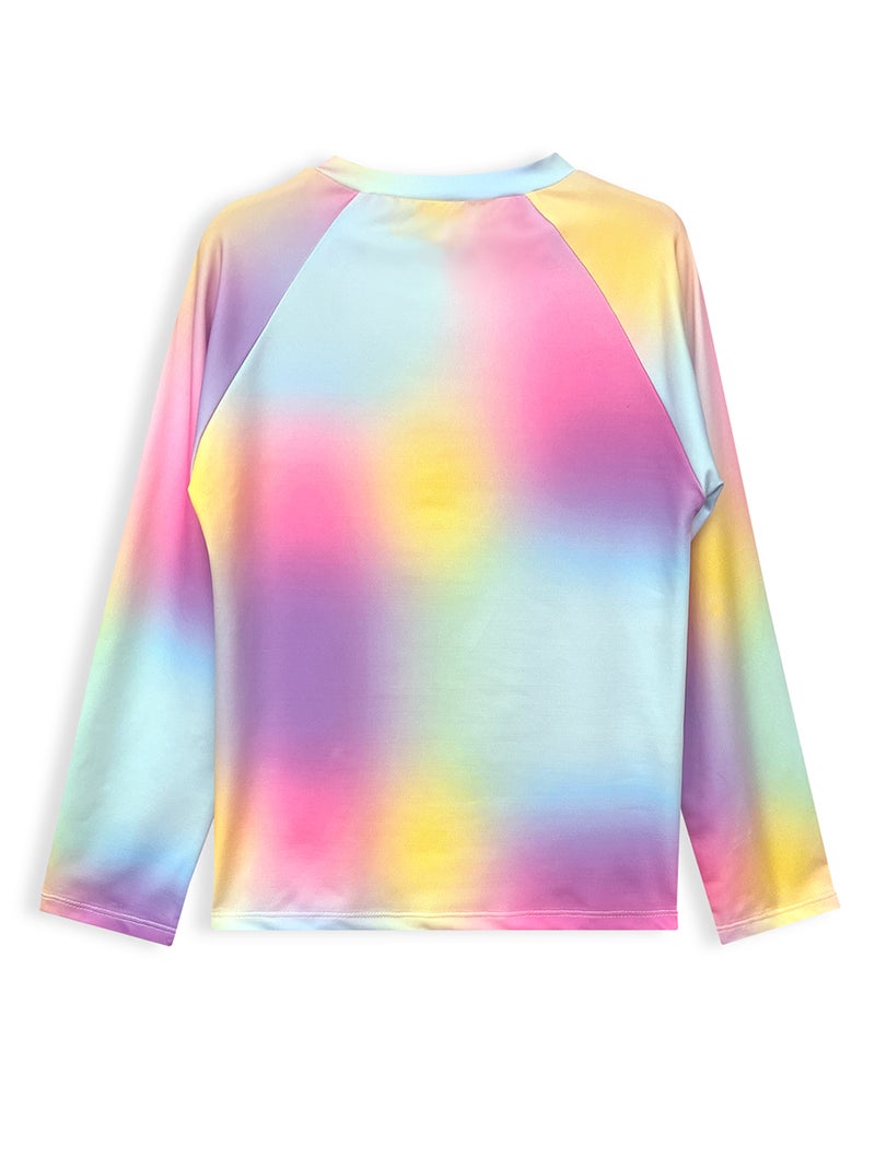 Denokids Tie-Dye Girl UVP+50 Sun Protection Swimsuit Top - Image 3